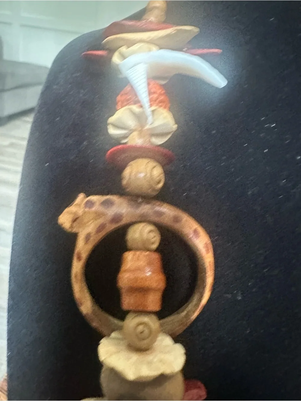 Handcrafted Brown and Tan Safari Beaded Statement Necklace